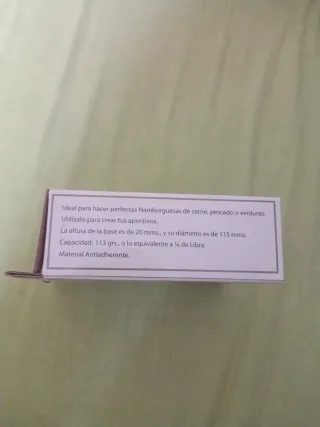 Máquina para hacer hamburguesas