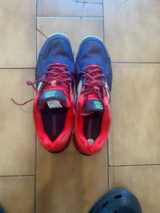 Zapatillas Trail Running Kalenji Azul/Rojo