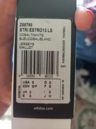 Camiseta Adidas Hombre Rayas Azul/Blanco