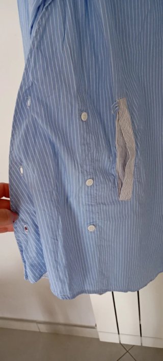 Camicia Zara a righe azzurre