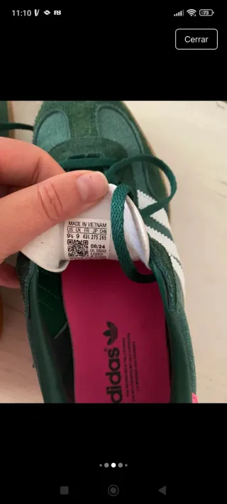 Adidas Gazelle Verdes y Rosas