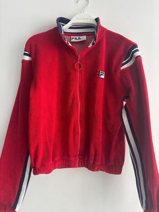 Sudadera cropped Fila roja