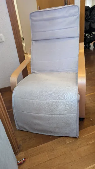 Sillón relax ajustable beige