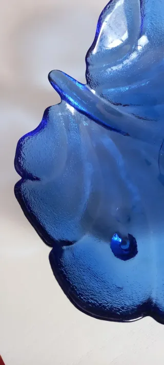 Ciotole decorative in vetro blu