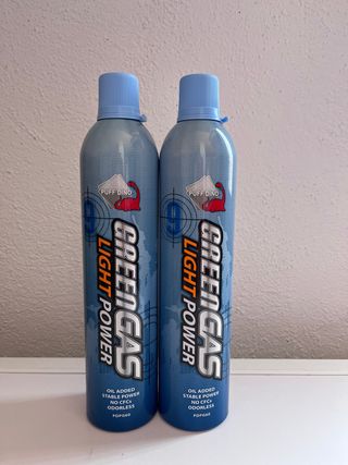 2 GREEN GAS PUFF DINO 600 ML BAJA POTENCIA 9KG