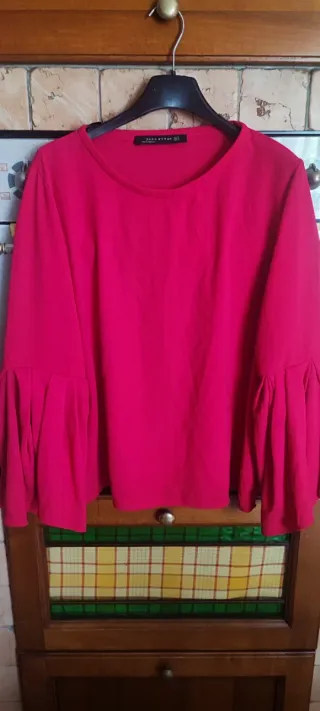 Blusa Zara Donna Manica Ampia Tg M