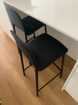 Taburetes alto negro telay metal dela marca cancio
