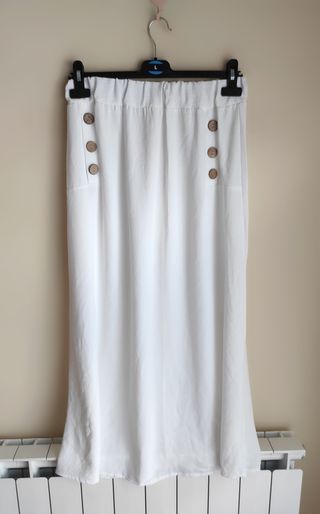 Conjunto oversize falda blanco talla única