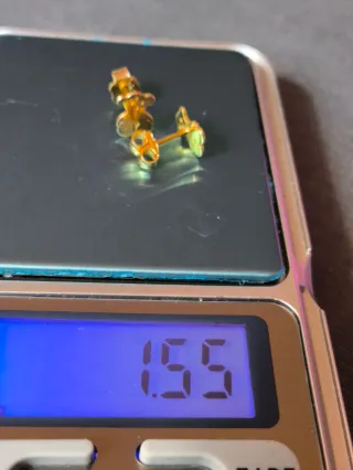 Pendientes Oso Dorado