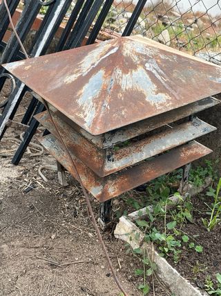 Caperuza para chimenea metálico