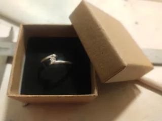 Anillo Plata 925 con Diamante