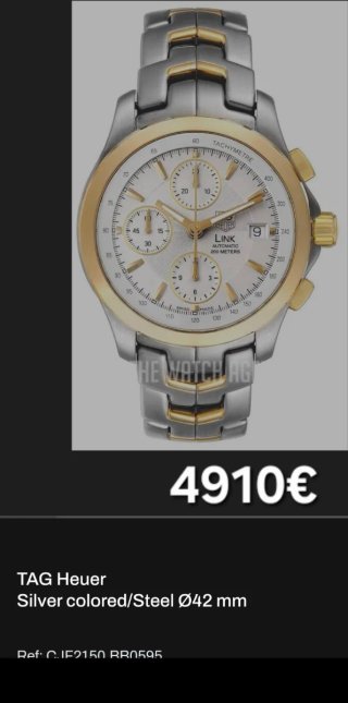 TAG Heuer Link Acero y Oro automático 42mm
