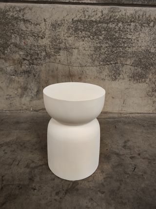 Mesa auxiliar de cemento Blanco