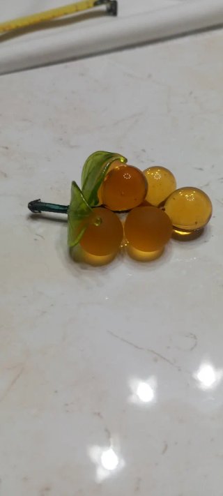 Grappolo Murano 6 acini giallo oro