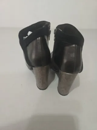 Botines tacón negros talla 36