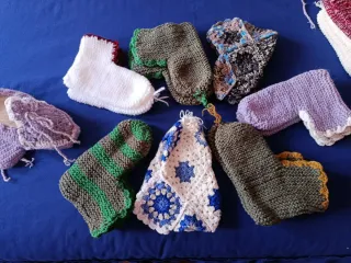 Patucos de lana hechos a mano