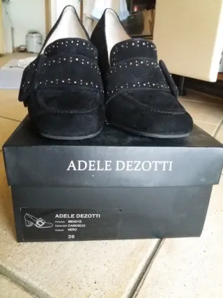 Adele Dezotti Scarpe Scamosciate Nere Tg 39