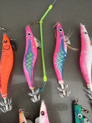 Lotes de señuelos para calamar