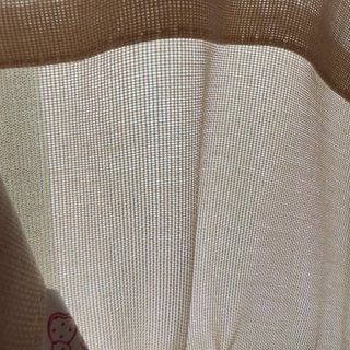 2 tende beige, tessuto coprente