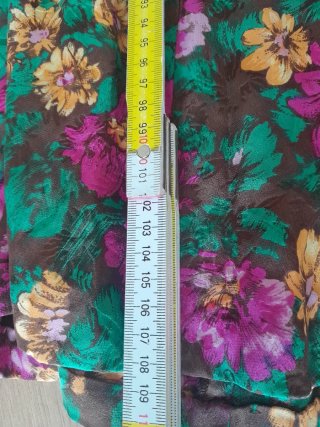 Vestito donna fantasia floreale marrone