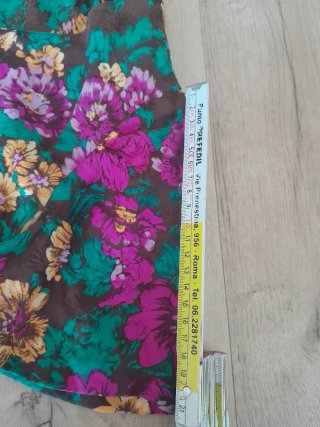 Vestito donna fantasia floreale marrone