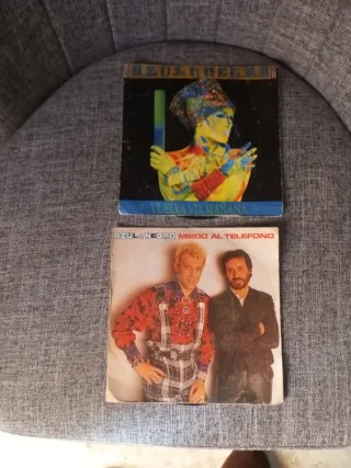 Dos Vinilos Single Nacional Pop Rock