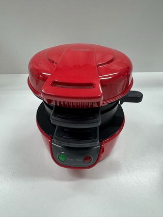 Máquina de Hamburguesas Multifuncional Roja