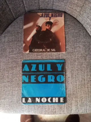 2 Vinilos Azul y Negro: Catedral de Sal / La Noche