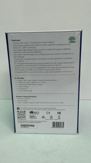 Base de conexión WAVLINK USB-C 3 HDMI
