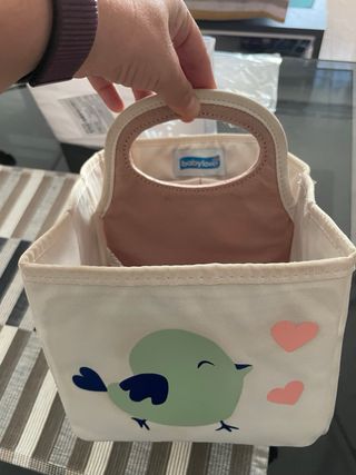 Cesta organizadora infantil pájaro