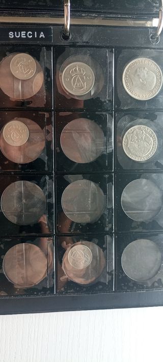Lote 76 monedas: Holanda, Vaticano, Suecia