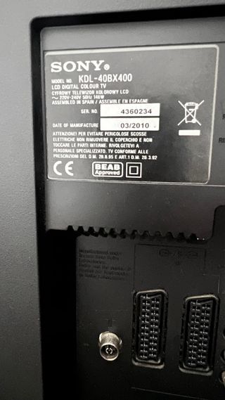 Televisor Sony Bravia 40 Negro