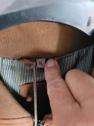 Giubbotto bomber in pelle scamosciata cognac