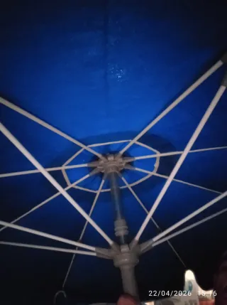 Parasol Jardín/Playa Azul Tamaño grande