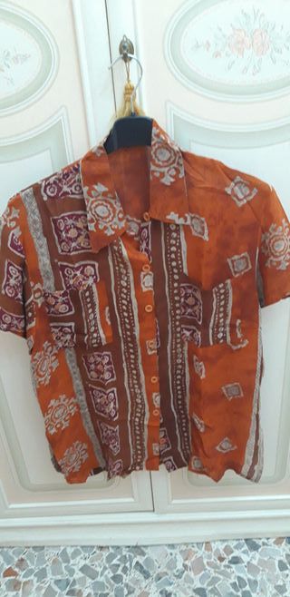 Camicia vintage fantasia etnica
