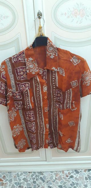Camicia vintage fantasia etnica