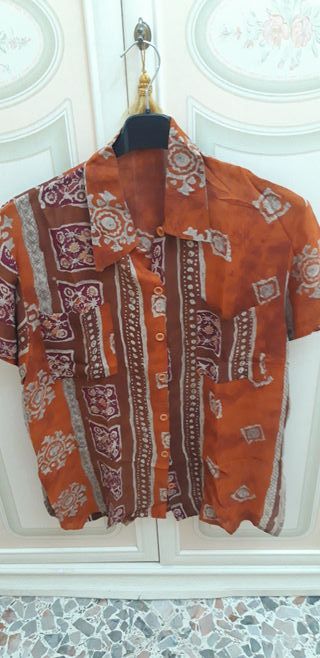 Camicia vintage fantasia etnica