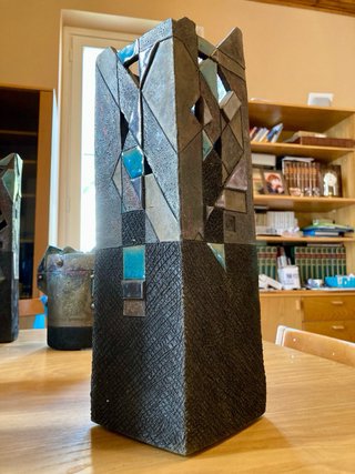 Vaso Ceramica Raku