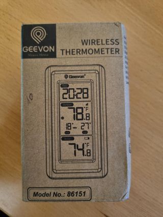 Orologio Digitale Wireless Geevon Bianco