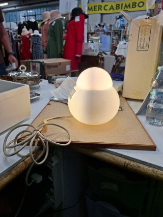 Lampada CANDLE bianca in vetro