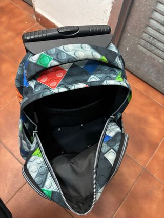 Mochila carro Totto renglones bloques
