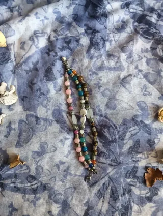 Pulsera piedras naturales multicolor