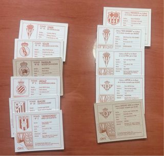 Lote 236 Cromos “sin repetir” LIGA ESTE 95-96