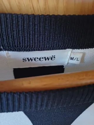 Jersey oversize rayas blanco y negro