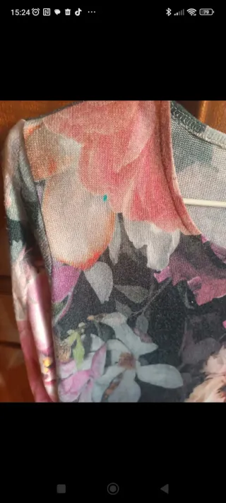 Camiseta Olga Santoni floral M