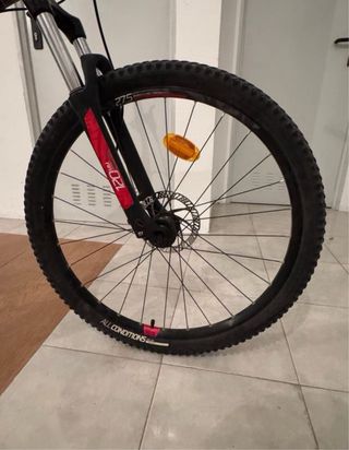 Bicicleta Rockrider Montaña Negra/Roja