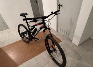 Bicicleta Rockrider Montaña Negra/Roja