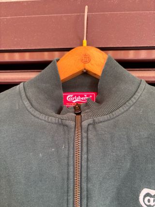 Felpa zip Carlsberg verde
