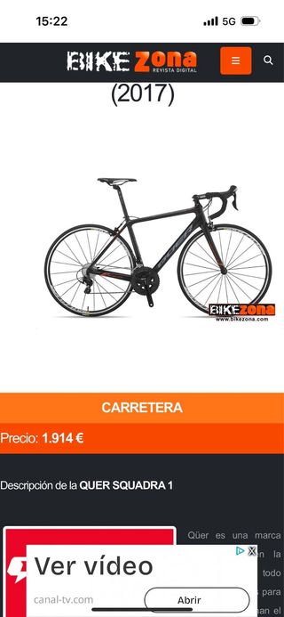 Bicicleta de carretera QUER