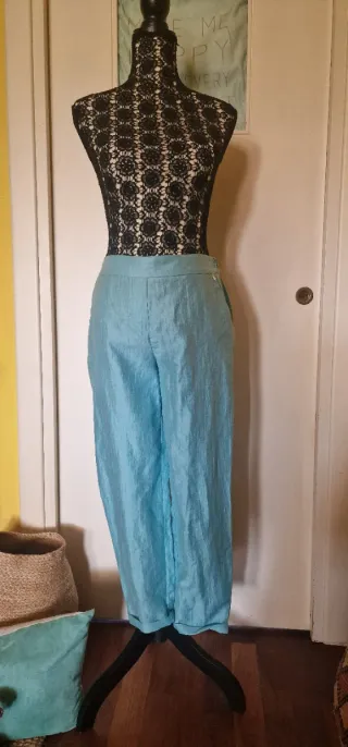Pantaloni Souvenir turchese